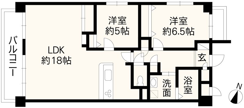 アーサー京町パークシティ 301号室 間取り