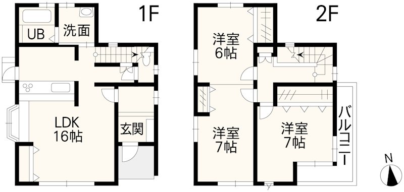 合志市須屋戸建 間取り図