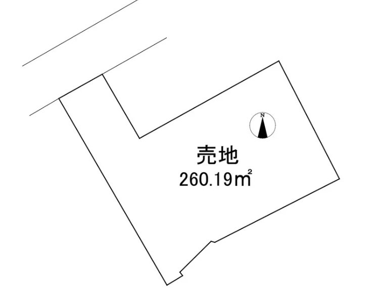 東区八反田1丁目土地《古家あり》 外観写真