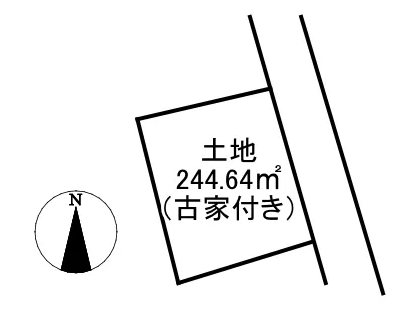 北区清水亀井町土地《古家あり》 外観写真