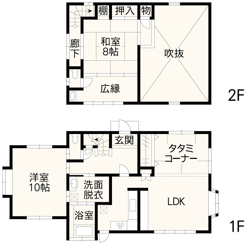 阿蘇市乙姫戸建 間取り図