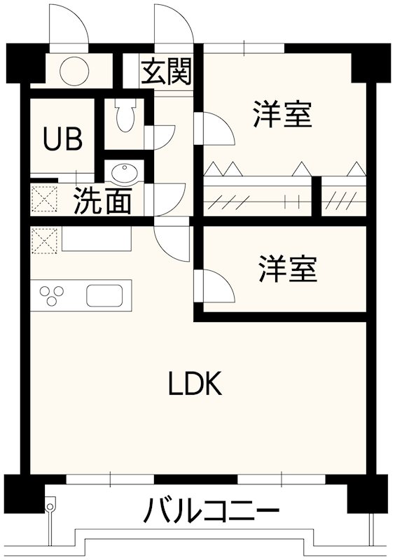 コアマンション藤崎台 503号室 間取り図