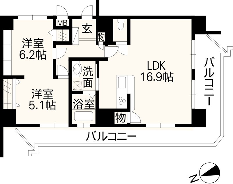 ウッディマンション森館 1005号室 間取り