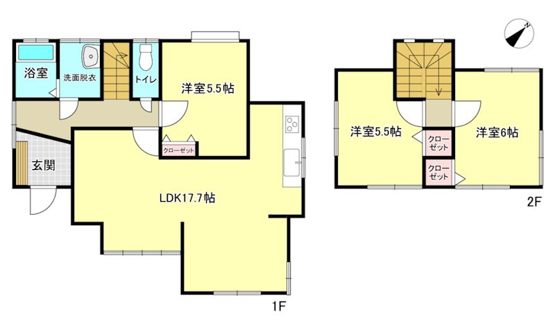 菊池市泗水町永戸建 間取り図