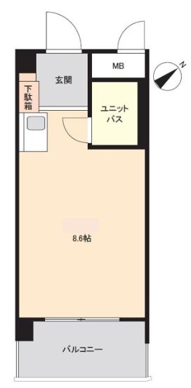 水前寺北スカイマンション 間取り
