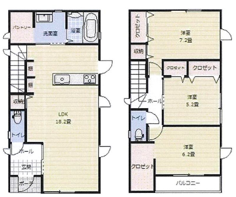 南区白藤1丁目モデル3号地 間取り図