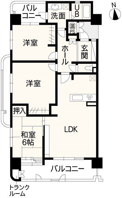 アドバンス21セントラルパーク壱番館 間取り図
