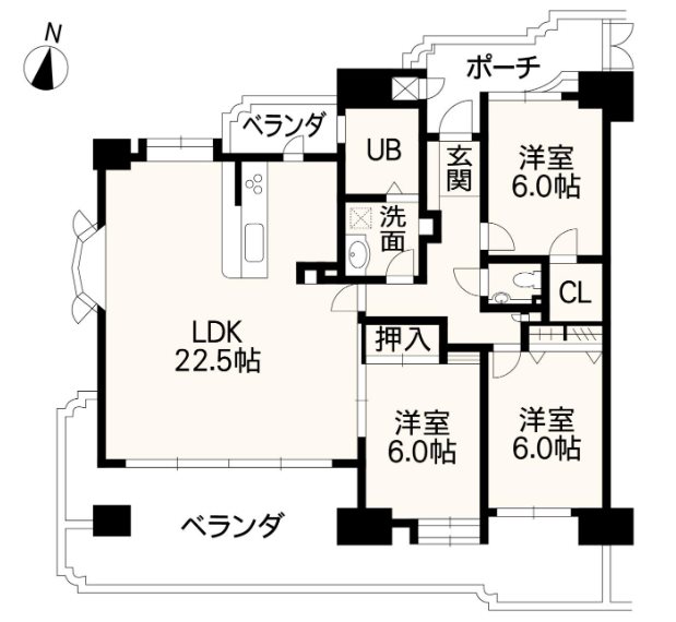 シティライフ田迎Ⅲ  間取り