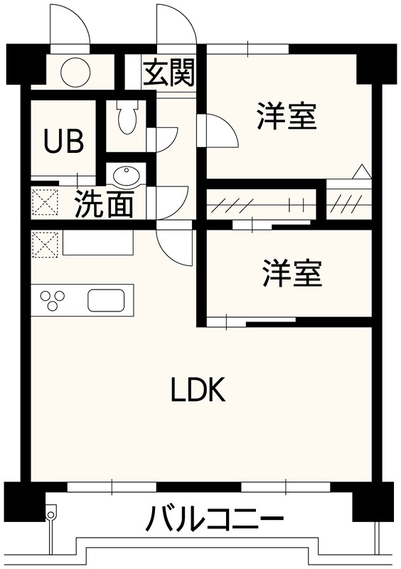 コアマンション藤崎台 503号室 間取り図