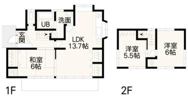 南区日吉2丁目戸建 間取り図