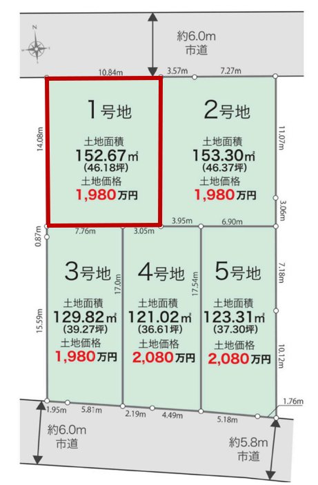 南区薄場町分譲地(1号地) 外観写真