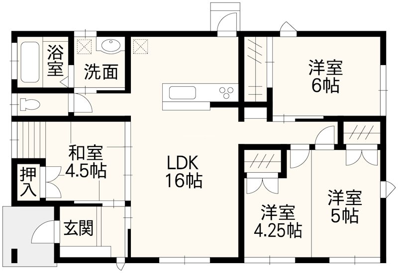 大津町大津戸建 間取り図