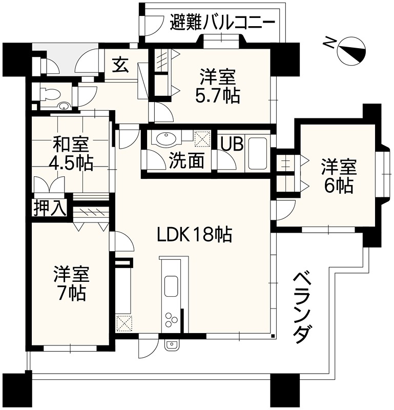 シティライフ水前寺駅前南 間取り図