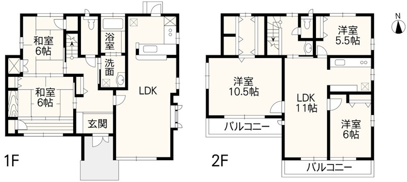 東区画図町大字重富戸建 間取り図