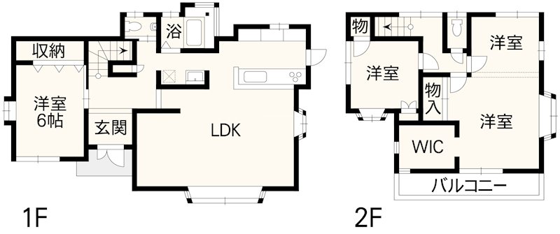 熊本市北区打越町戸建 間取り図