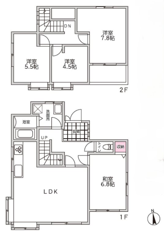 南区城南町今吉野戸建 間取り図