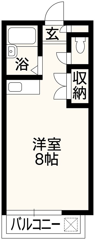 フォルム熊大前Ⅰ109 間取り図