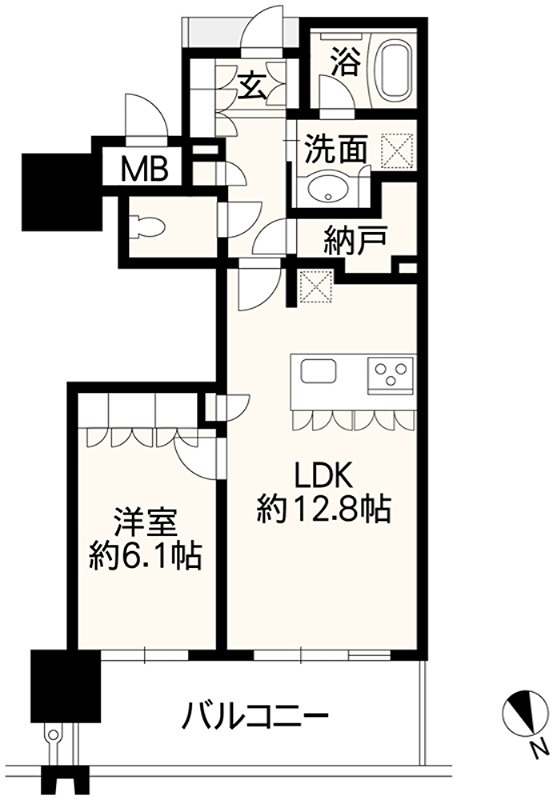 MJR熊本ゲートタワー 707号室 間取り
