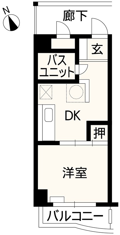 ハイムサンシャインB棟 407号室 間取り
