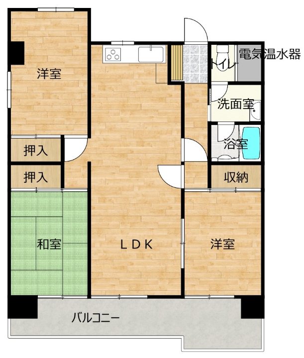サンアメニティ2番館 301号室 間取り図