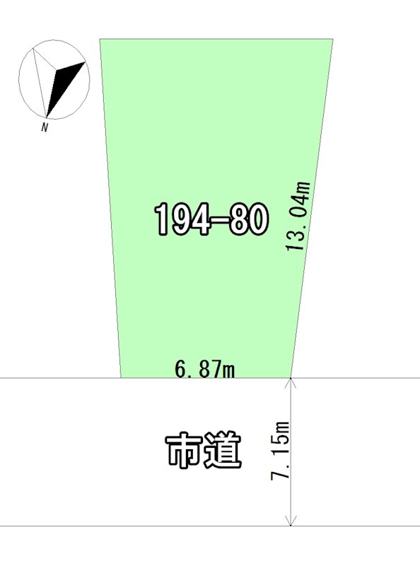 青森県青森市北金沢２丁目12-2 間取図・土地図