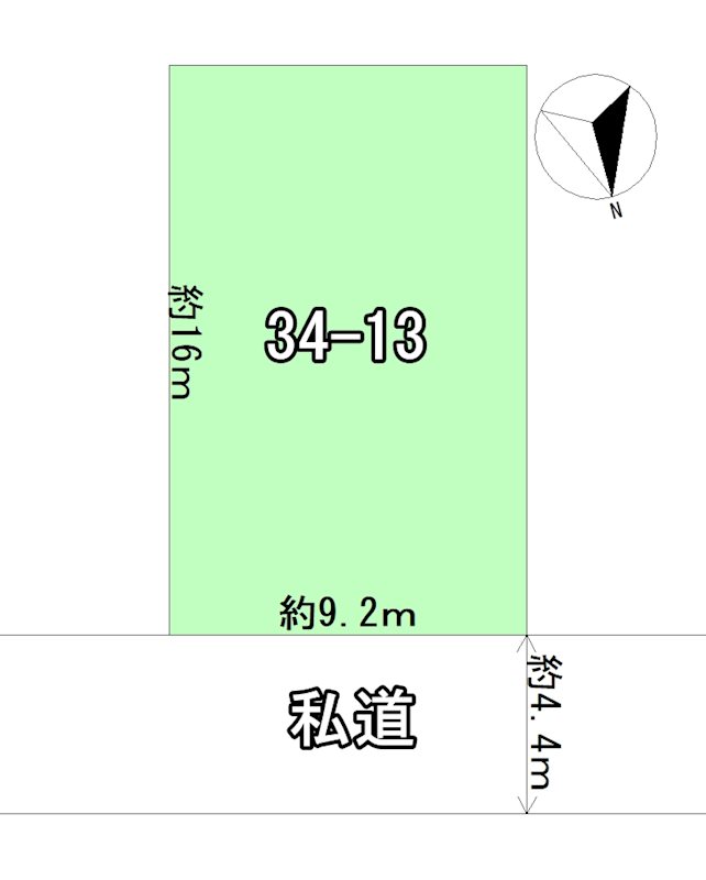 富田1丁目　土地 間取図・土地図
