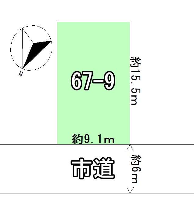 金沢5丁目14-13　土地 間取図・土地図