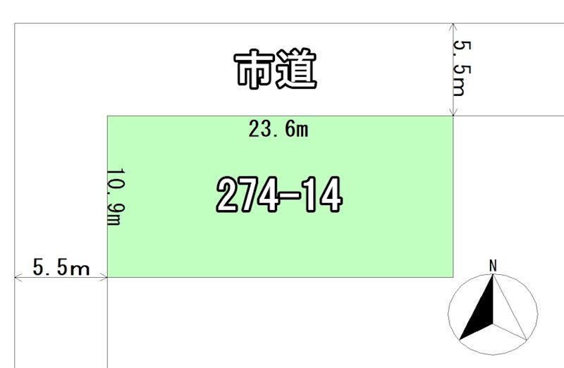 久須志4丁目土地 間取図・土地図