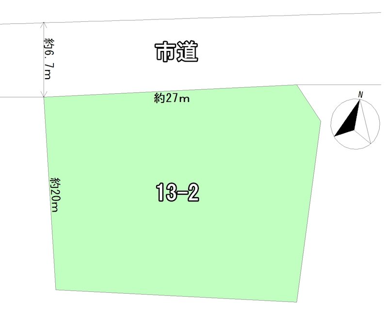 青森県青森市花園２丁目4番2 間取図・土地図