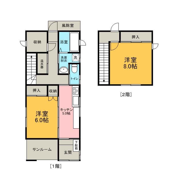 港町3丁目住宅 間取図・土地図