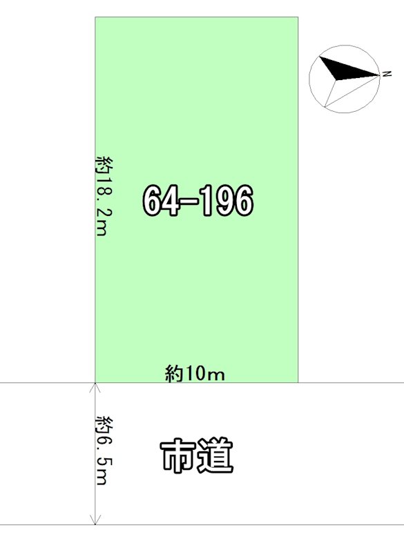 大野鳴滝64　土地 間取図・土地図
