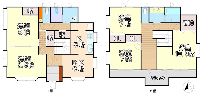 浜田字豊田114-20　住宅 間取図・土地図