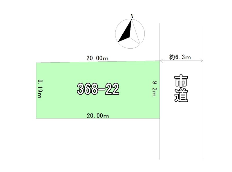 筒井2丁目　土地 間取図・土地図