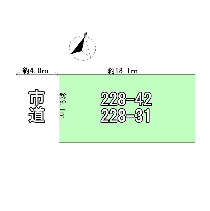 佃2丁目　土地 間取図・土地図