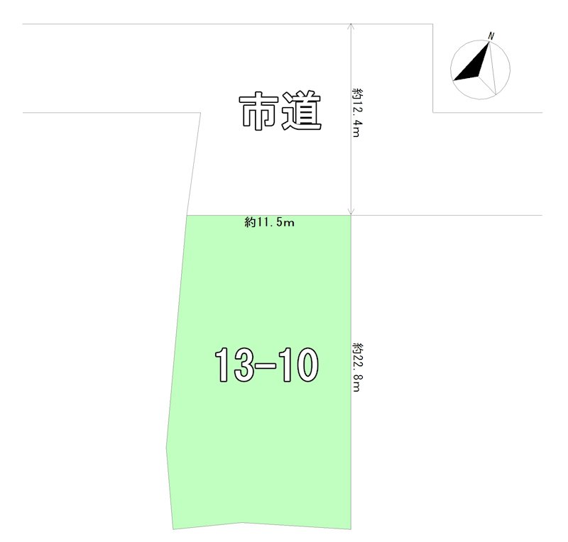 青森県青森市小柳６丁目10-4 間取図・土地図