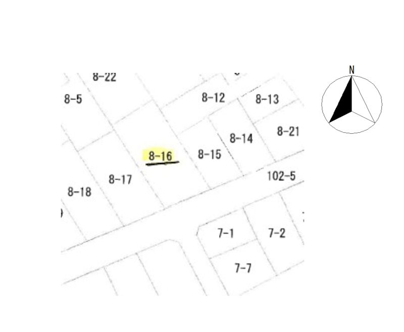 茶屋町8　土地 間取図・土地図