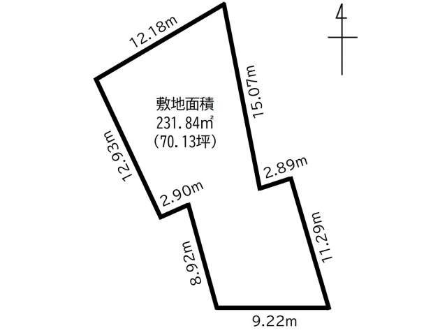 中央1丁目　土地 間取図・土地図
