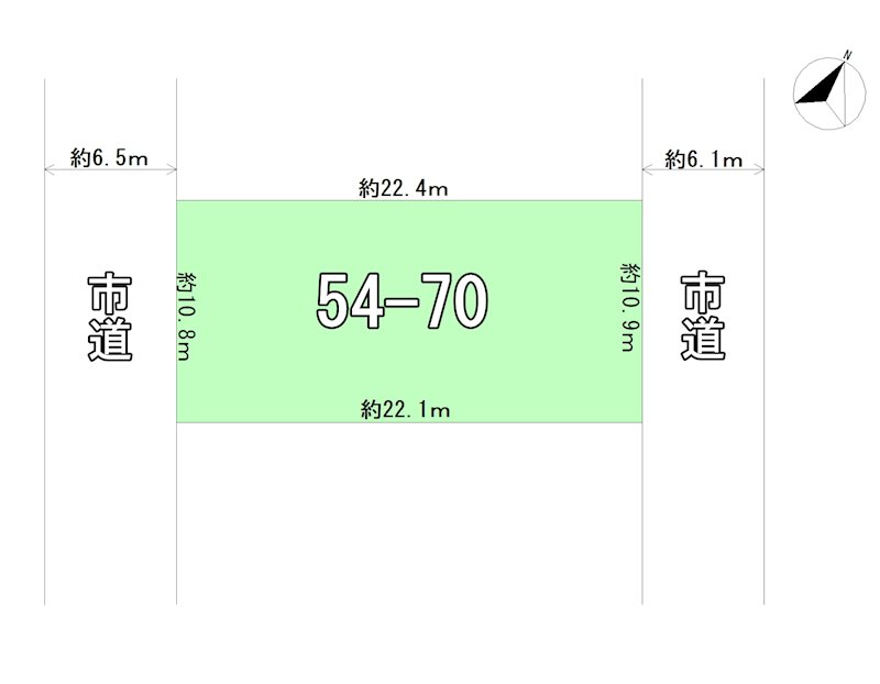 浪館前田3丁目　土地 間取図・土地図