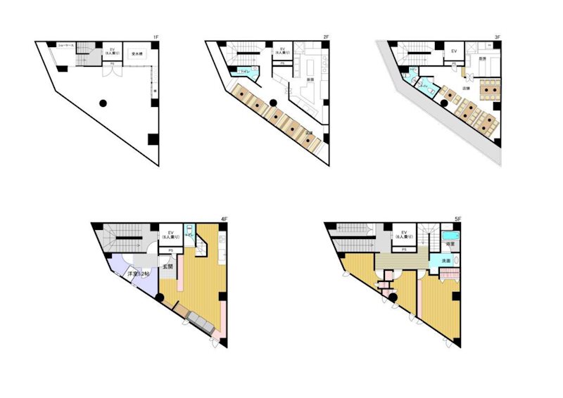 寺内売店舗兼住宅 間取図・土地図