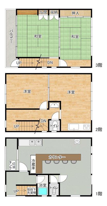 浜土地付中古物件 間取図・土地図