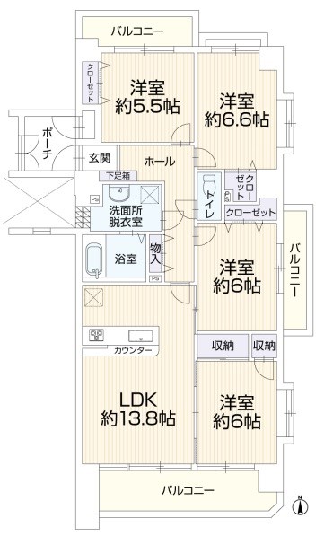 ヴィクトリア城南グレース 間取り図