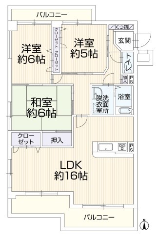 コアマンション老司 間取り図