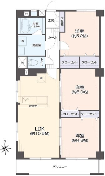 シャンボール大濠 間取り図