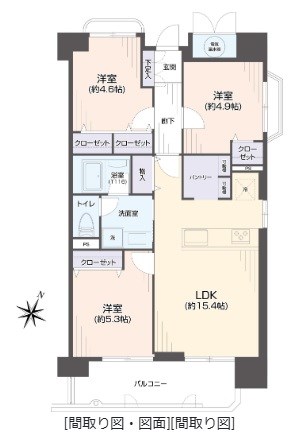 ふよう駅東ハイツ 間取り図