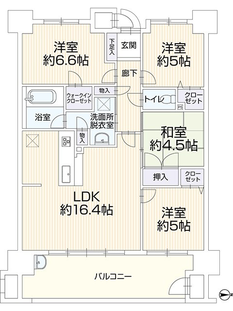 パーク・サンリヤン博多の森Ⅴ番館 間取り図