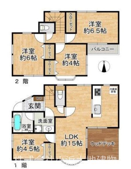 【非公開】茅ヶ崎市東海岸北５丁目　中古戸建 間取図・土地図