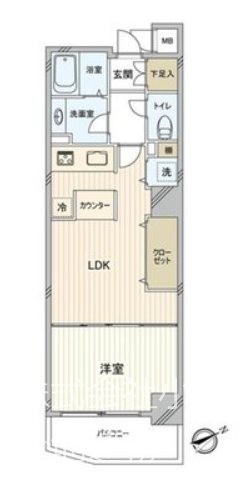 【非公開】ライフショア湘南江の島 間取図・土地図