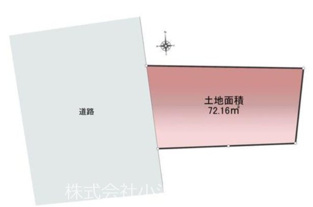 【非公開】茅ヶ崎市萩園　売地 間取図・土地図