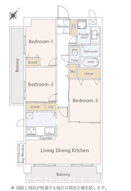 【非公開】シティコート鵠沼 間取図・土地図