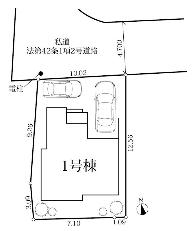 価格変更!!!【新築分譲住宅】茅ヶ崎市松が丘1丁目戸建 間取図・土地図
